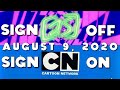 Adult Swim Sign Off Cartoon Network Sign On August 9 2020