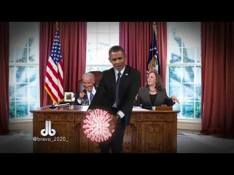 Joe Biden, Kamal Harris, and Barack Obama Celebrate