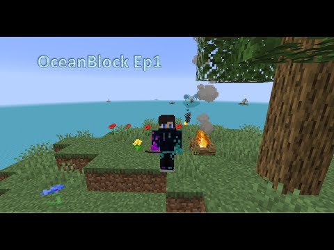 Minecraft FTB OceanBlock EP1: In the middle of the Ocean
