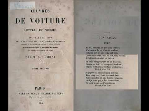 Ma foi, c’est fait de moi : car Isabeau…, Vincent Voiture