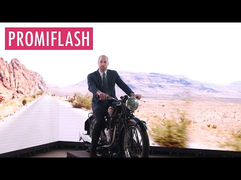 Nicht mit Kate: Prinz William sitzt wieder auf dem Motorrad