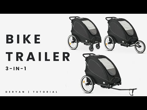 DERYAN Bike Trailer 3-in-1 - Tutorial - (EN Subs)