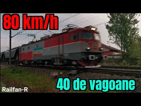 [40 vagoane - 80 km/h] Mărfar CFR Marfă (trecere prin stația Lehliu)