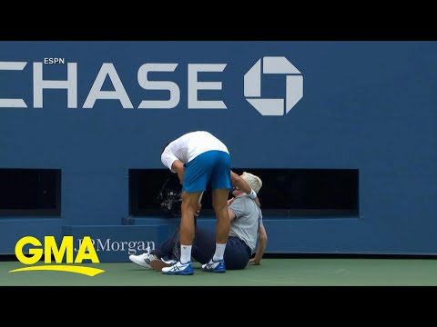 Tennis star Novak Djokovic abruptly disqualified from US Open l GMA