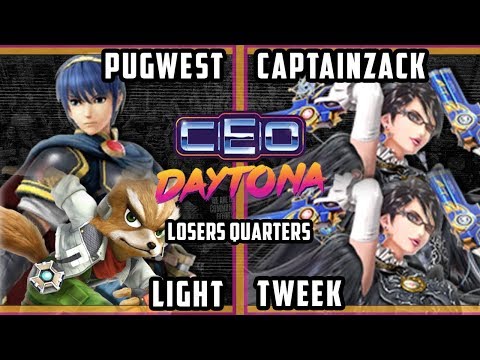 CEO 2018 Smash 4 - Pugwest & MVG | Light Vs. Tweek & CaptainZack - Wii U Doubles Losers Quarters