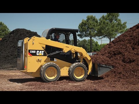 como operar un minicargador CAT 236D