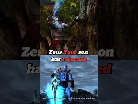 God of War 3 starting vs God of War 2 ending | Zeus Your son has returned #godofwar #kratos