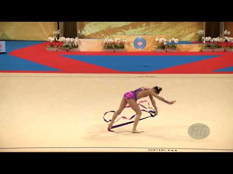DJOMINA Jekaterina (LAT) - 2018 Rhythmic Worlds, Sofia (BUL) - Qualifications Ribbon