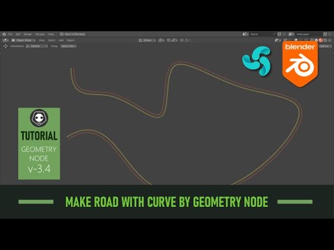 Blender & Bforartist: offset curve make a road with geometry node