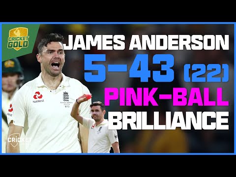 What a spell! Anderson takes five with pink ball brilliance