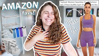 My Favorite Organizational Items I Bought From Amazon This Month! + My New Favorite Workout Set!