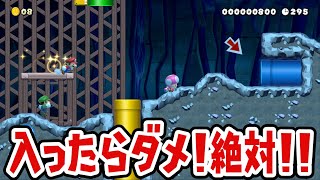 このドカンは入ったらダメなんですw  SUPER MARIO MAKER 2