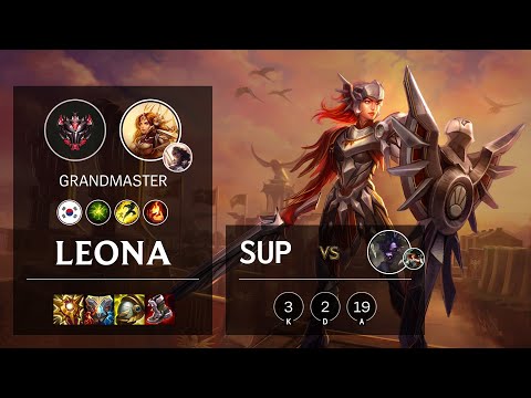 Leona Support vs Alistar - KR Grandmaster Patch 10.25