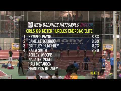 Girls 60m Hurdles EE Final - New Balance Nationals Indoor 2013
