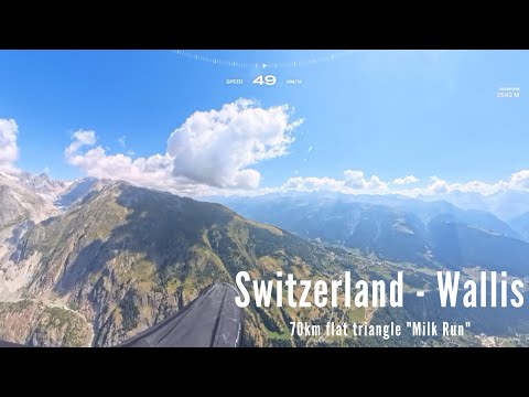 Swiss Alps Paragliding | 70km Milk Run Hyperlapse (Wallis, Ozone Delta 4)