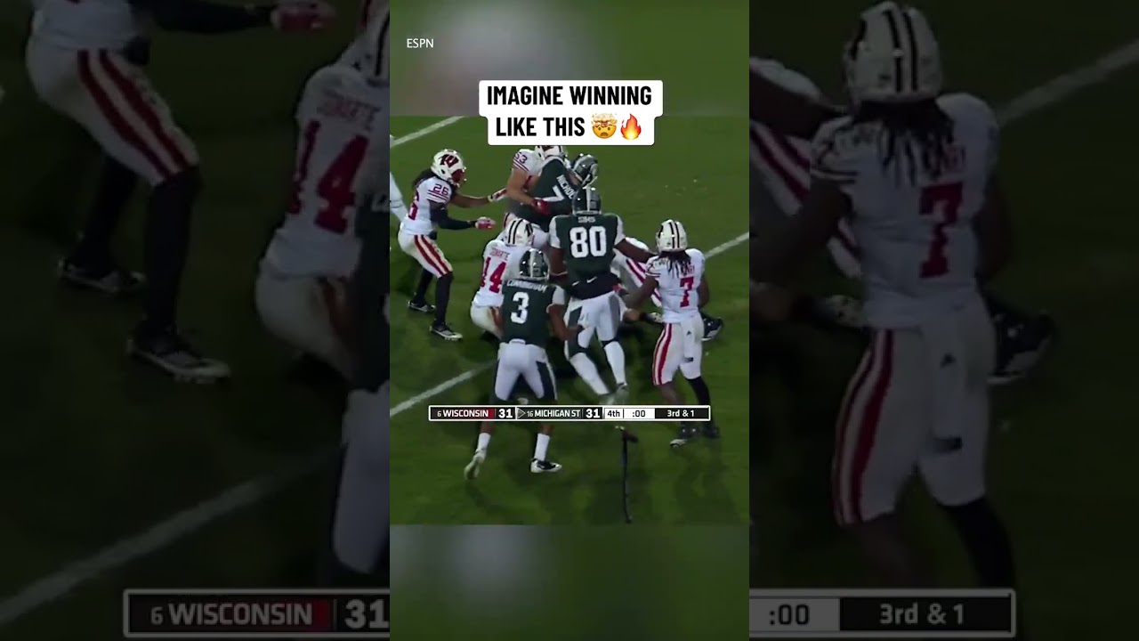 When Kirk Cousins won it on a hail mary for Sparty 🔥