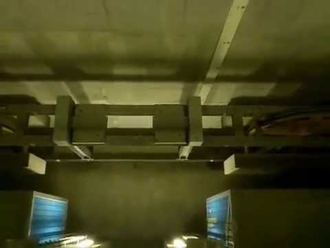 Axpo Linthal 2015 Spannschacht der Bauseilbahn BSB 2 Ochsenstäfeli - Muttsee