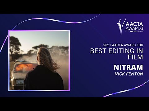 Nick Fenton (Nitram) wins Best Editing in Film | 2021 AACTA Awards