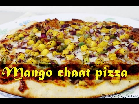 Mango chaat pizza by crazy4veggie.com