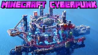 Futuristic Cyber-City in Minecraft