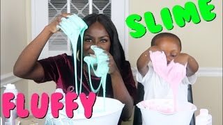 4 YEAR OLD TRIES TO MAKE SLIME