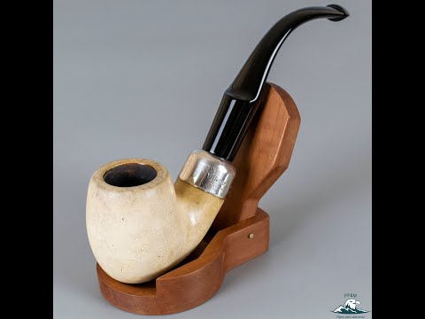 1975 Peterson Bent Meerschaum Silver Cap Saddle Stem P-Lip