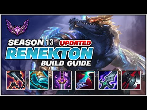 SEASON 13 INDEPTH RENEKTON BUILD GUIDE - Bruiser / Full AD / Tank Mythics Explained!