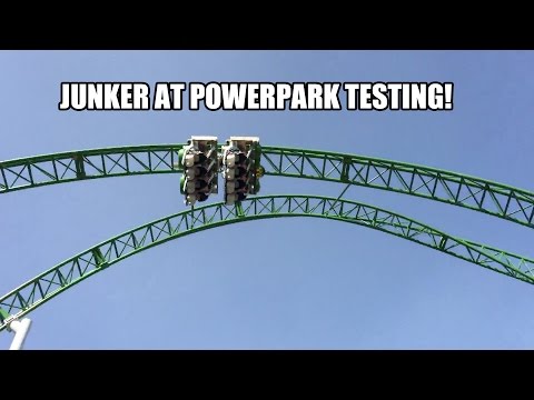Junker Roller Coaster Test Run Powerpark Finland