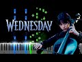 Wednesday Plays The Cello - Piano Tutorial