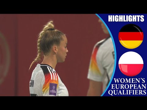 Germany vs Poland || HIGHLIGHTS || Women's Euro 2025 Qualifiers