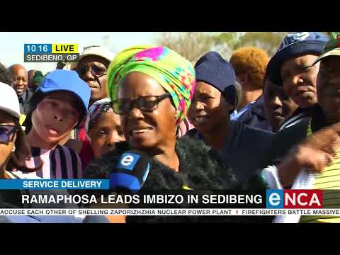 Ramaphosa leads imbizo in Sedibeng