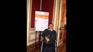 Marcin Kornak, prezes Stowarzyszenia „NIGDY WIĘCEJ” – Człowiekiem bez Barier 2012, 23.10.2012.