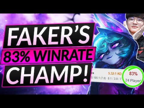 83% WINRATE in Korean Challenger - NEW MIDLANE Strategy is INSANE - LoL Faker Guide