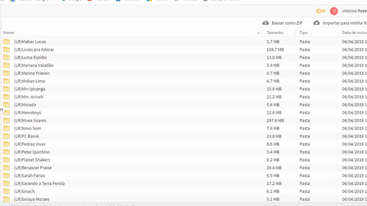 Lista de multitracks
