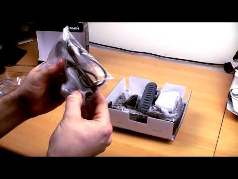 Garmin Forerunner 405CX GPS watch unboxing