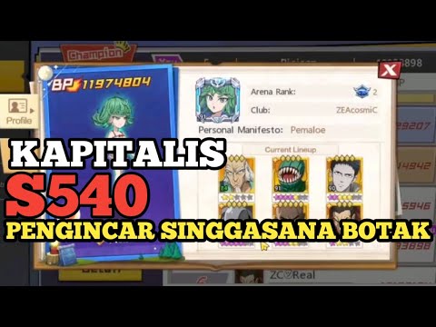 KAPITALIS S540 : BOTAK CINA TIDAK AMAN - ONE PUNCH MAN : The Strongest