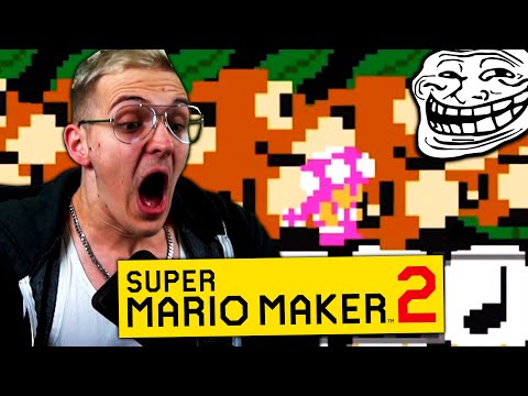 Leiden in meinem ersten Mario Maker 2 Troll-Level...