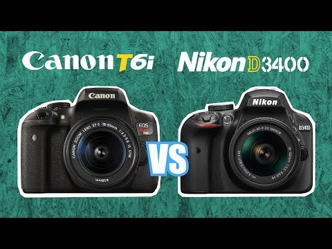 Nikon D3400 Vs Canon T6i (750D) - Quick Specs Comparison