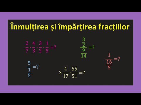 Fractii ordinare cu intregi  inmultirea si impartirea  exercitii clasa 5(Invata Matematica Usor)