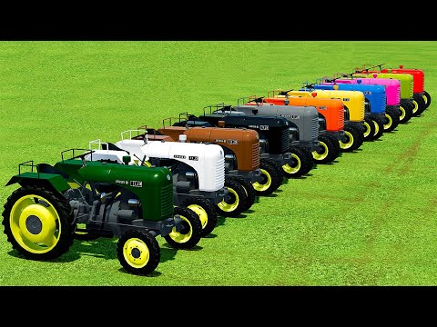 TRANSPORT OLD COLORED TRACTORS WITH SCANIA TRUCK - Farming Simulator 22