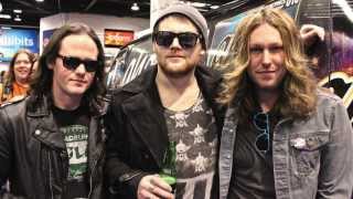 We Are Harlot Interview at NAMM 2014 with Danny Worsnop, Jeff George, Brian Weaver