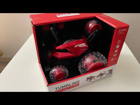 Unboxing 360 Degrees Tumbling Stunt Car ||    Monster spinning Car||ASMR||