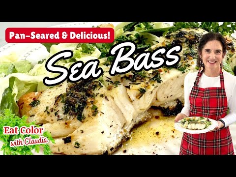 Pan-Seared Sea Bass with White Wine Butter Sauce @eatcolor