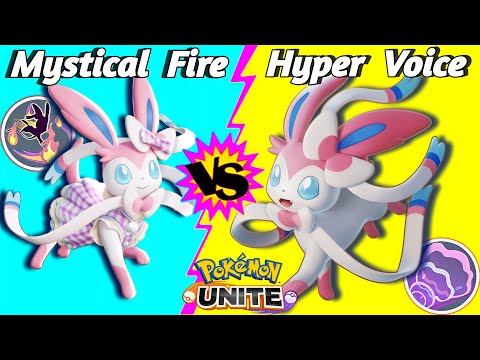 Sylveon's Hyper Voice vs Mystical Fire Comparison | Pokemon Unite @nockknock6504