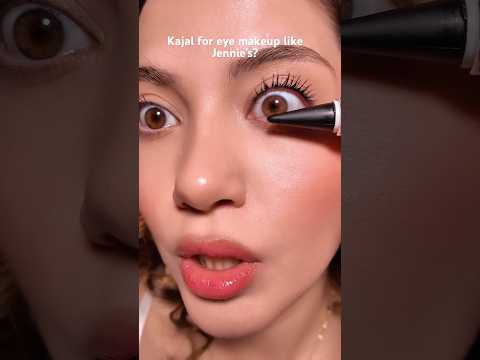 Kajal for eye makeup like Jennie’s?do you like? #shortsviral #makeup *noreklam #likejennie
