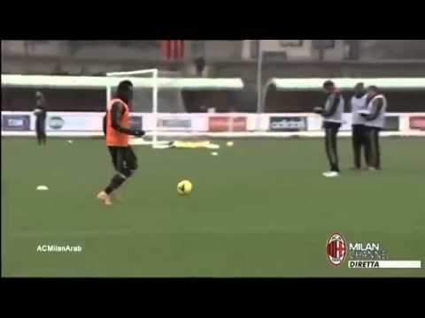 Michael Essien First goal with Milan in Training