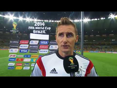 Miroslav Klose Interview nach dem 7:1 gegen Brasilien 2014