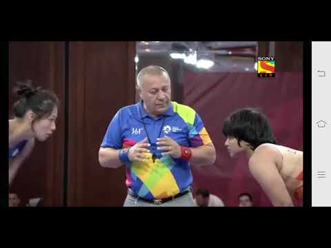 Divya kakran won the bronze medal in less than 90 seconds at Asian Games Jakarta Palembang 2018.