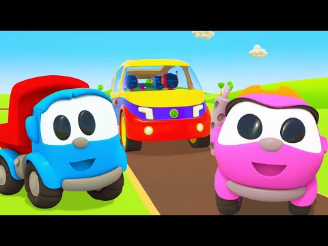 Leo baut einen Wagenheber und einen Gabelstapler | Leo der Lastwagen - Neue Folgen