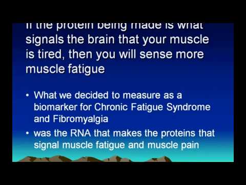 (2011) Gene Expression Biomarkers for Chronic Fatigue and Fibromyalgia Syndromes